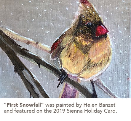 Helen's First Snowfall Painting