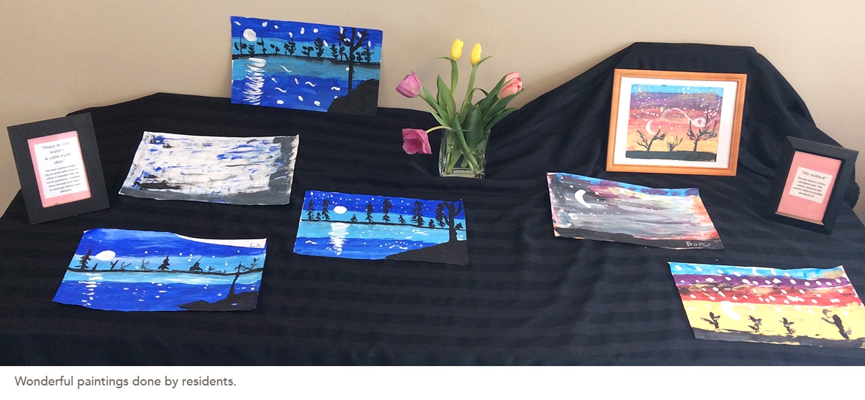 Wonderful paintings done by residents