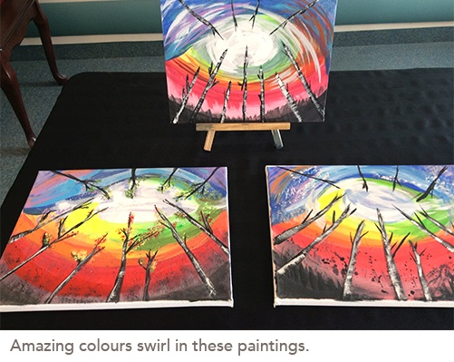 picture of amazing colours swirl paintings