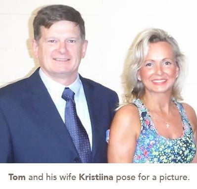 picture of Tom and his wife Kristiina