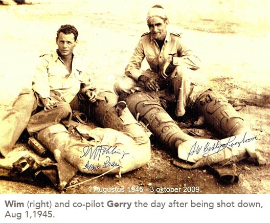 Wim and co-pilot Gerry