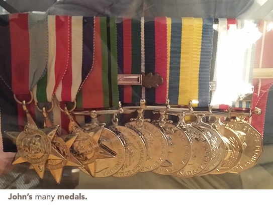 John's medals