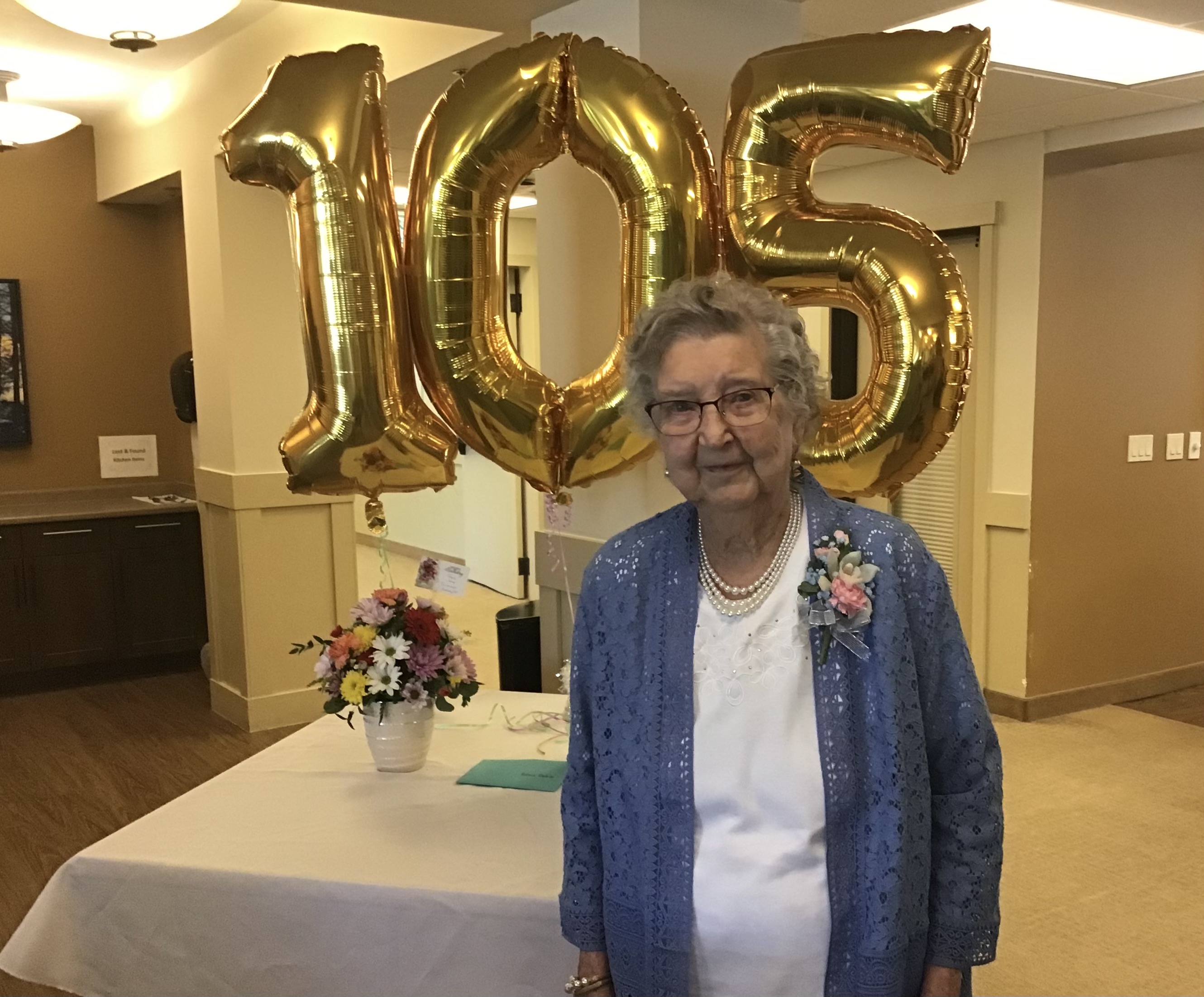 The secret to 105-year-old Edna's long life is to 